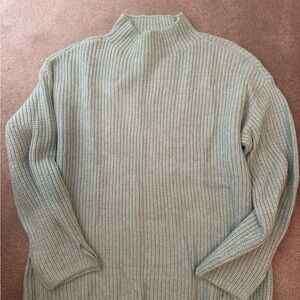 LOFT Women's Sage Green Turtleneck Sweater